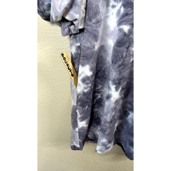 NWT Fashion Nova Puff Sleeve Tie Dye Mini Dress M - Picture 9 of 11